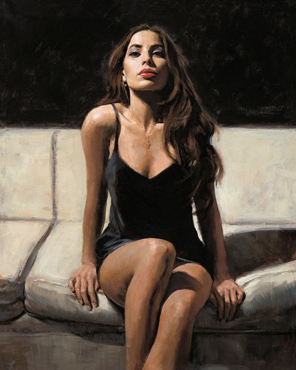 At The Four Seasons II by Fabian Perez - Embellished Canvas on Board